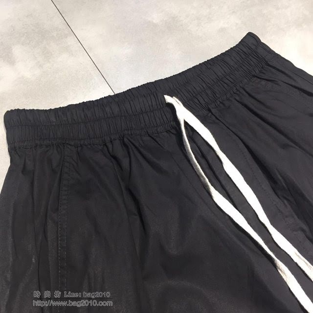 Rick Owens 19春夏新款七分褲 黑色休閒中褲  tzy1619